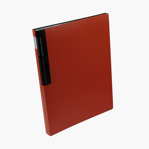 칼라컬렉터 화일 40매 적색 