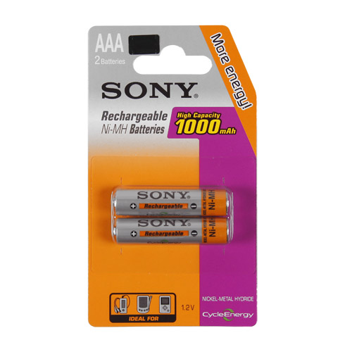소니 충전지 AA 2개입 2500 mAh 