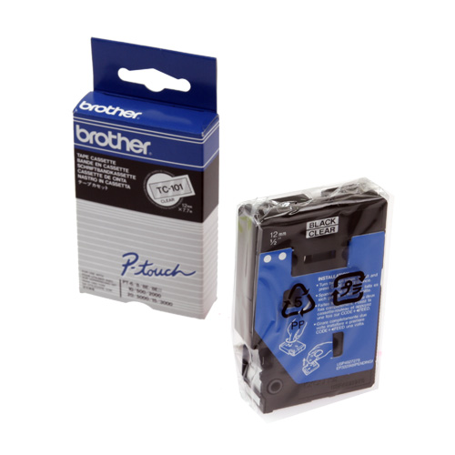라벨테이프카트리지 TC-101 테이프색 CLEAR 규격 12mm
