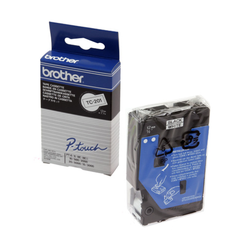 라벨테이프카트리지 TC-201 테이프색 WHITE 규격 12mm