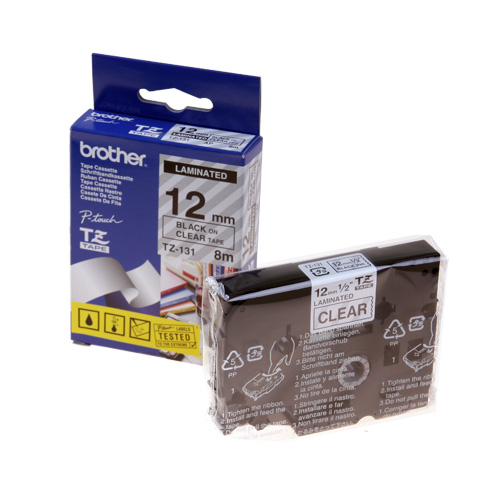 라벨테이프카트리지 TZ-131 테이프색 CLEAR 규격 12mm