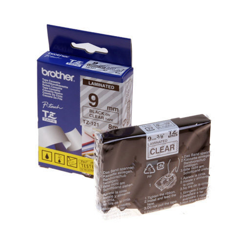 라벨테이프카트리지 TZ-121 테이프색 CLEAR 규격 9mm