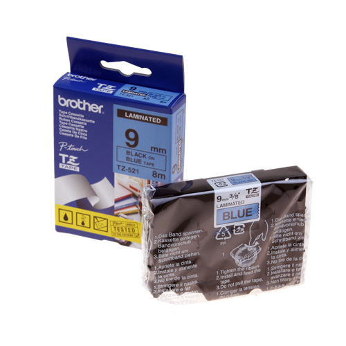라벨테이프카트리지 TZ-521 테이프색 BLUE 규격 9mm