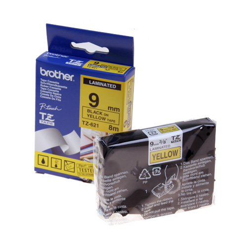 라벨테이프카트리지 TZ-621 테이프색 YELLOW 규격 9mm