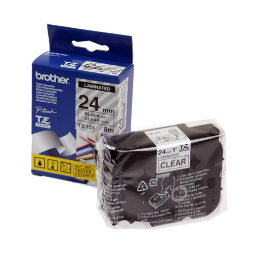 라벨테이프카트리지 TZ-151 테이프색 CLEAR 규격 24mm