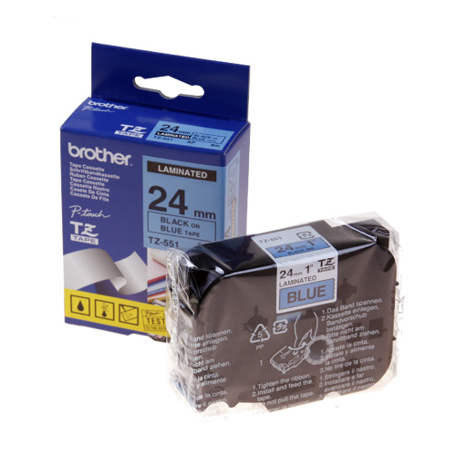 라벨테이프카트리지 TZ-551 테이프색 BLUE 규격 24mm