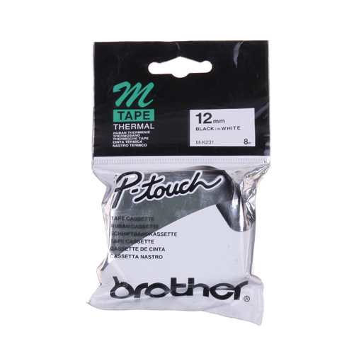 라벨테이프카트리지 M-K231 테이프색 WHITE 규격 12mm