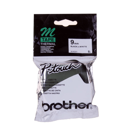 라벨테이프카트리지 M-K221 테이프색 WHITE 규격 9mm