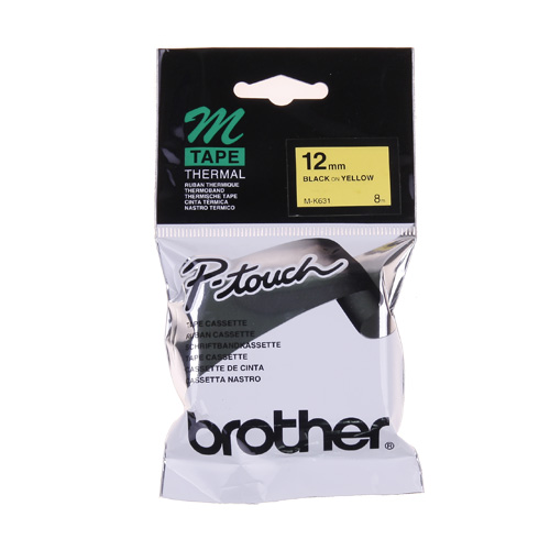 라벨테이프카트리지 M-K631 테이프색 YELLOW 규격 12mm
