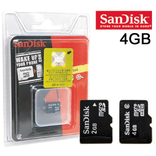 샌디스크 Micro SD 메모리 카드 4G 