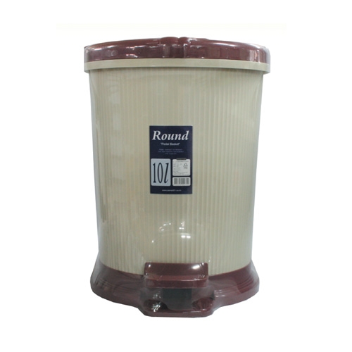원형폐달 휴지통 10L