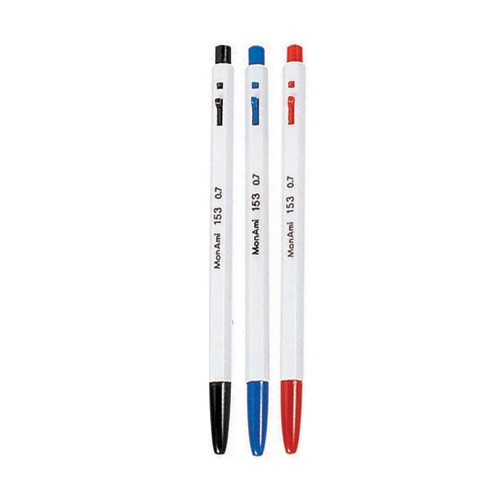 153 볼펜 적색 0.7mm