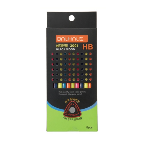 바우하우스 삼각연필 12본입 HB HB