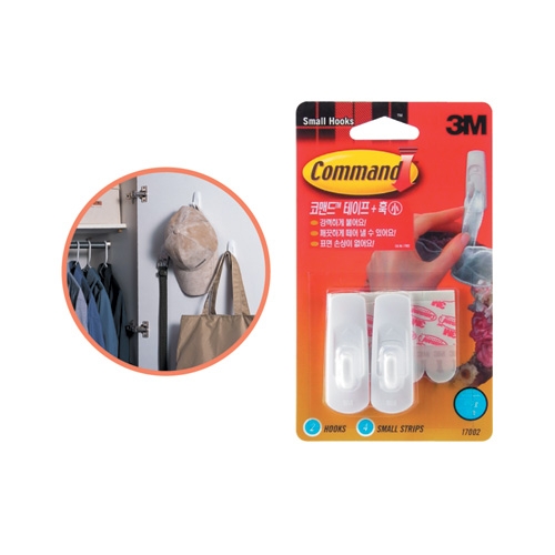 3M코맨드 탈부착식 벽걸이 No.17002 (소)