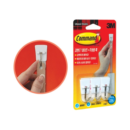 3M코맨드 탈부착식 벽걸이 No.17067 (주방용)