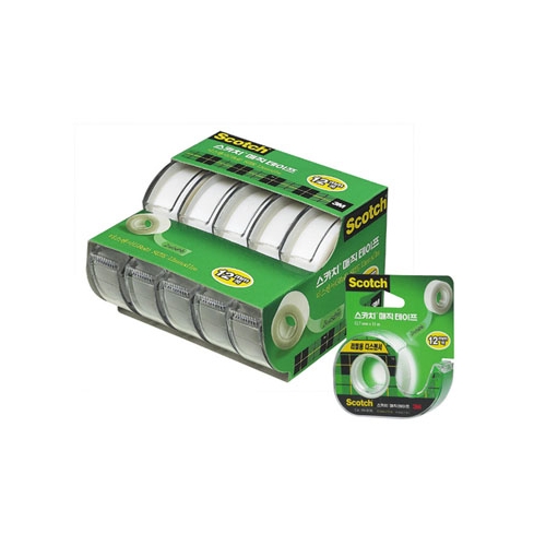스카치매직테이프#810 104-5(5개입) 오피스 팩 12mm * 11m(5롤)