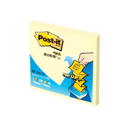 포스트잇팝업리필 KR-330 (76*76 노랑 )