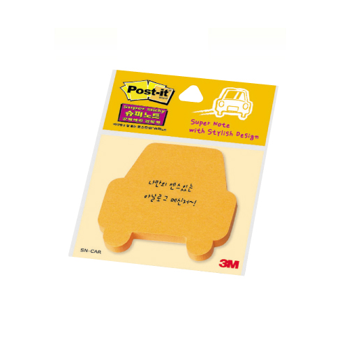 Post-it 슈퍼노트 디자인/자동차 