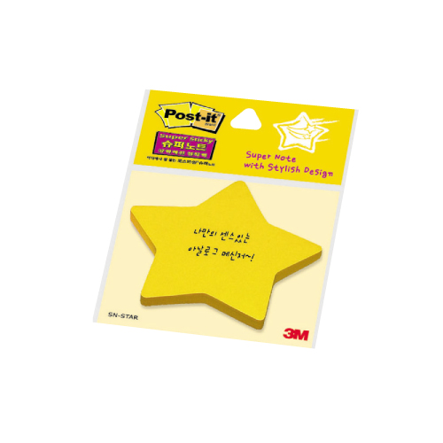 Post-it 슈퍼노트 디자인/별 