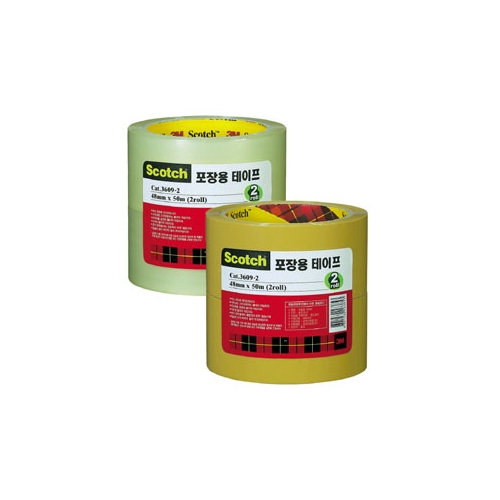 스카치 포장용 테이프 cat.3609-2 투명 48mm * 50m