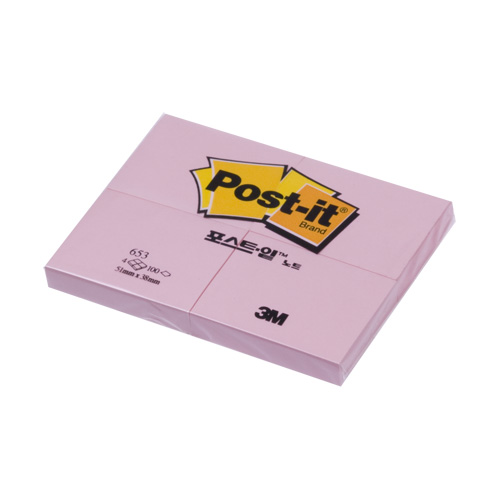 Post-it 653 분홍 (51X38)