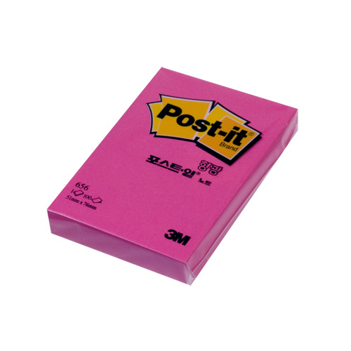 Post-it 656 형광 핑크(분홍)