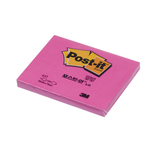 Post-it 657 형광 멜론 (분홍)(102x76)