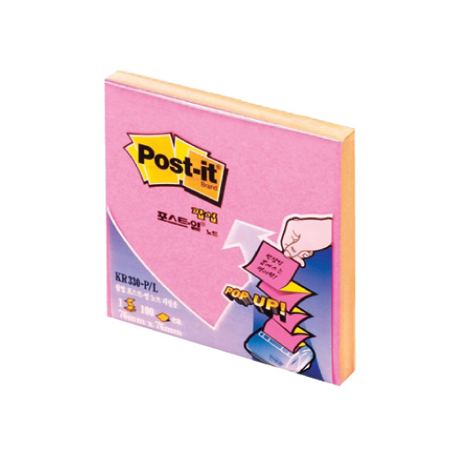 포스트잇팝업리필 KR-330 (76*76 핑크)