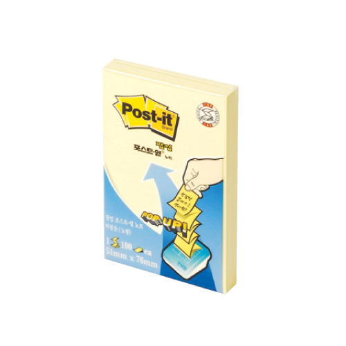 Post-it 팝업리필 KR-320 노랑 