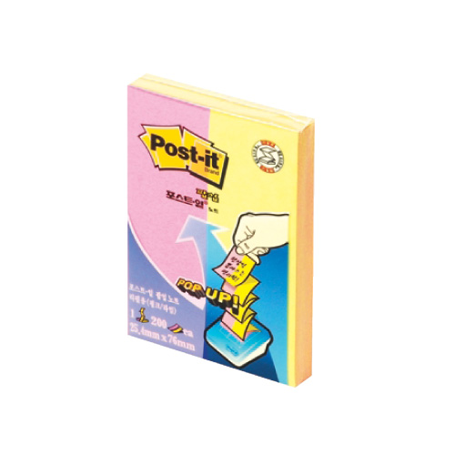 Post-it 팝업리필 KR-310/2 (라임/핑크)