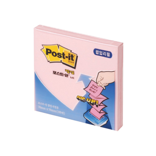 포스트잇팝업리필 KR-330 분홍 