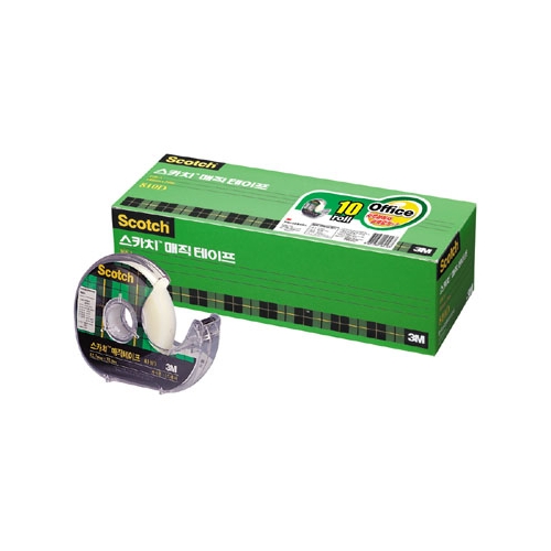 스카치매직테이프 810D-10 오피스팩(10롤) 18mm * 30m(10롤)