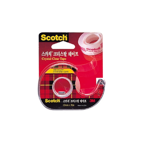 스카치 크리스탈 테이프 12mm x 30m 