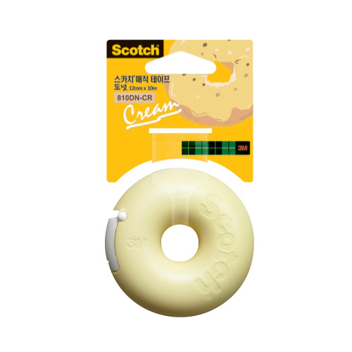 매직테이프도넛-크림 12mm*10M