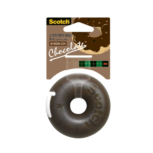 매직테이프도넛-초코 12mm*10M