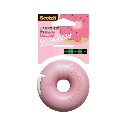 매직테이프도넛-딸기 12mm*10M