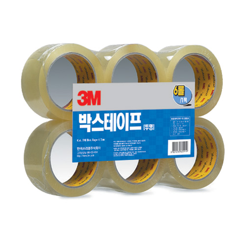 3M박스테이프 4840-6(투명) 48mm*40M 6개입
