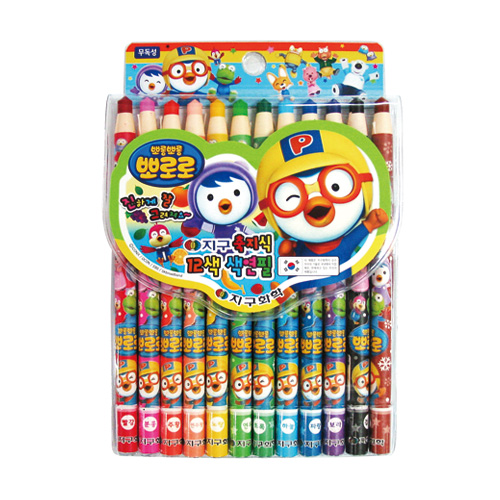 뽀로로색연필12색(축지식) 4000 