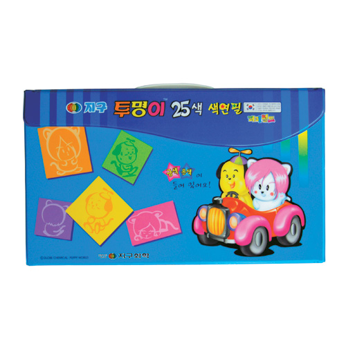 지구 투명이색연필25색 