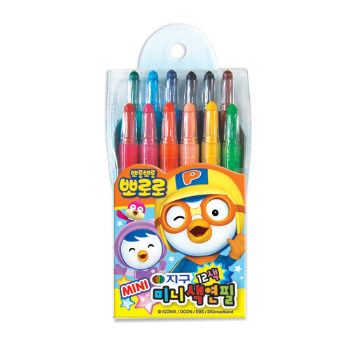 뽀로로미니색연필12색 