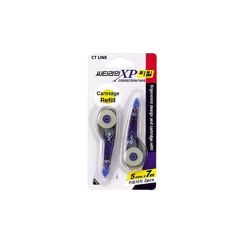 씨티라인 XP 수정테이프 리필 2개입