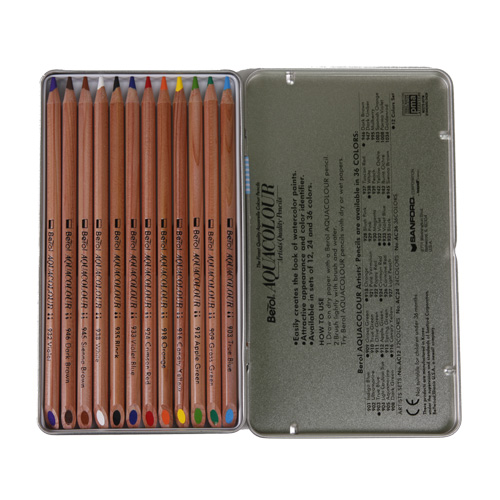 수채화색연필(베롤)12색 