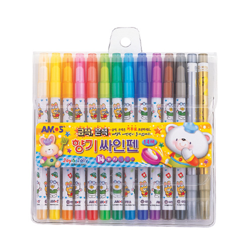 14색 향기 싸인펜 