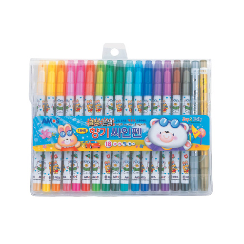 18색 향기 싸인펜 