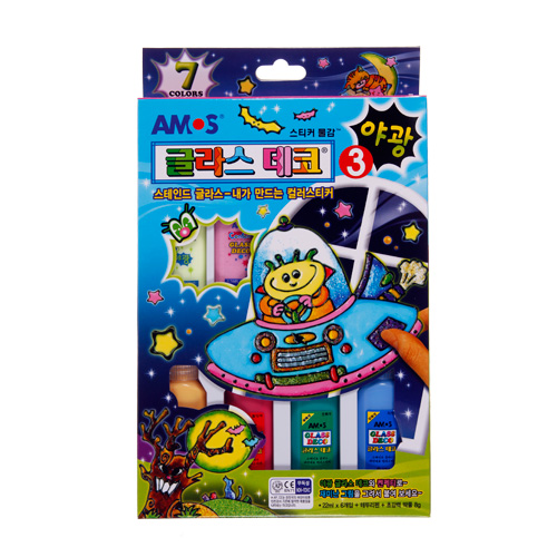 글라스데코 3 22ml * 6개입 + 40ml * 1개입 + 8g점착딱풀