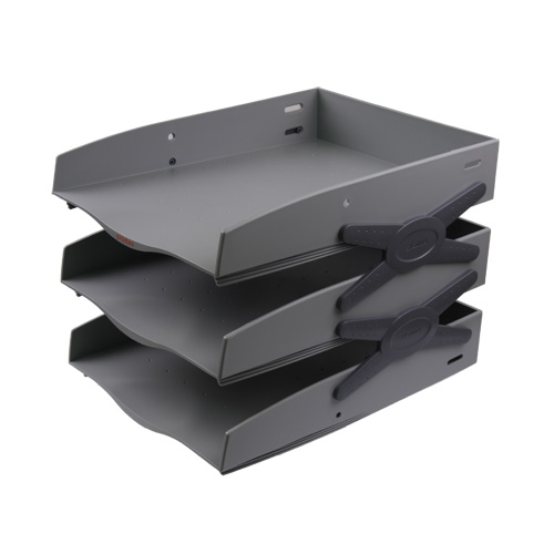 네오트레이 3단 회색 22137