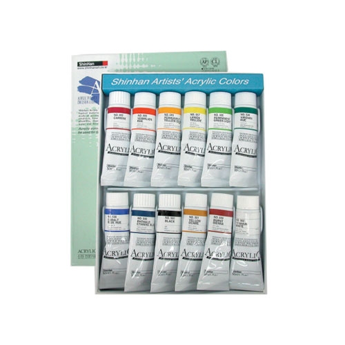 신한 아크릴물감 50ml / 12색 B 