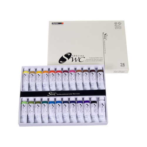 신한 SWC 수채물감 24색 15ml
