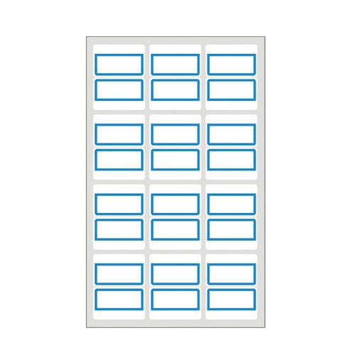 견출지 10-G104 청색 27 * 34㎜ 11장(팩)