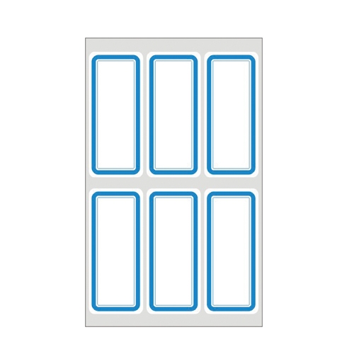 견출지 10-G219 청색 28 * 65㎜ 11장(팩)